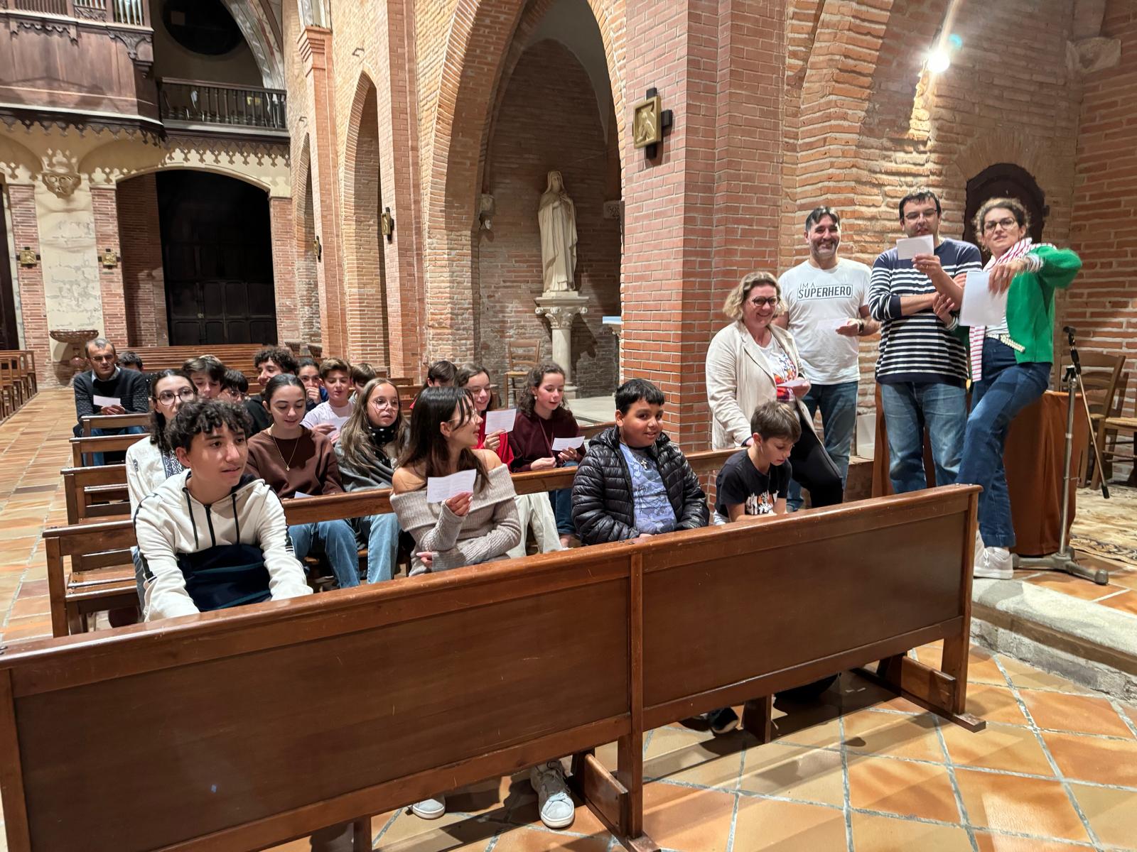 Une soirée découverte pour 46 jeunes à l’église Saint-Étienne de Baziège