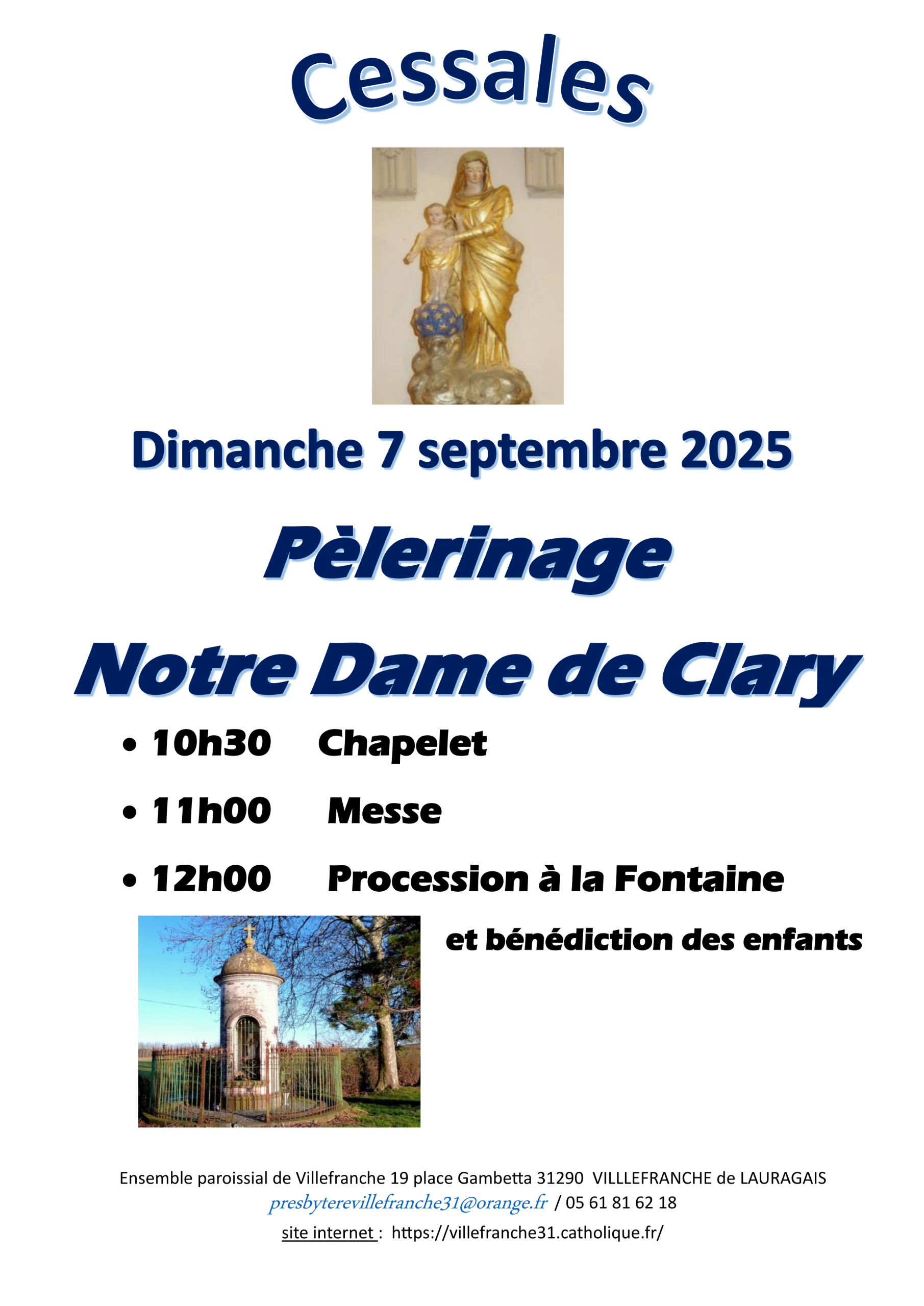 Pèlerinage à ND de Clary – Cessales