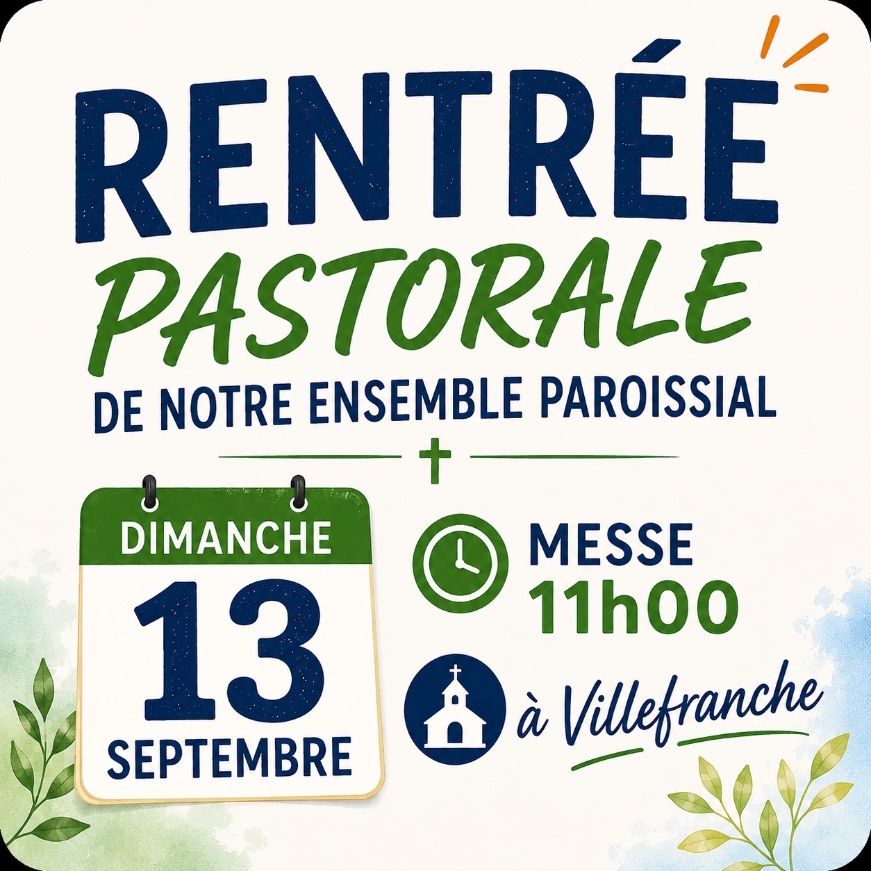 Rentrée paroissiale: inscriptions