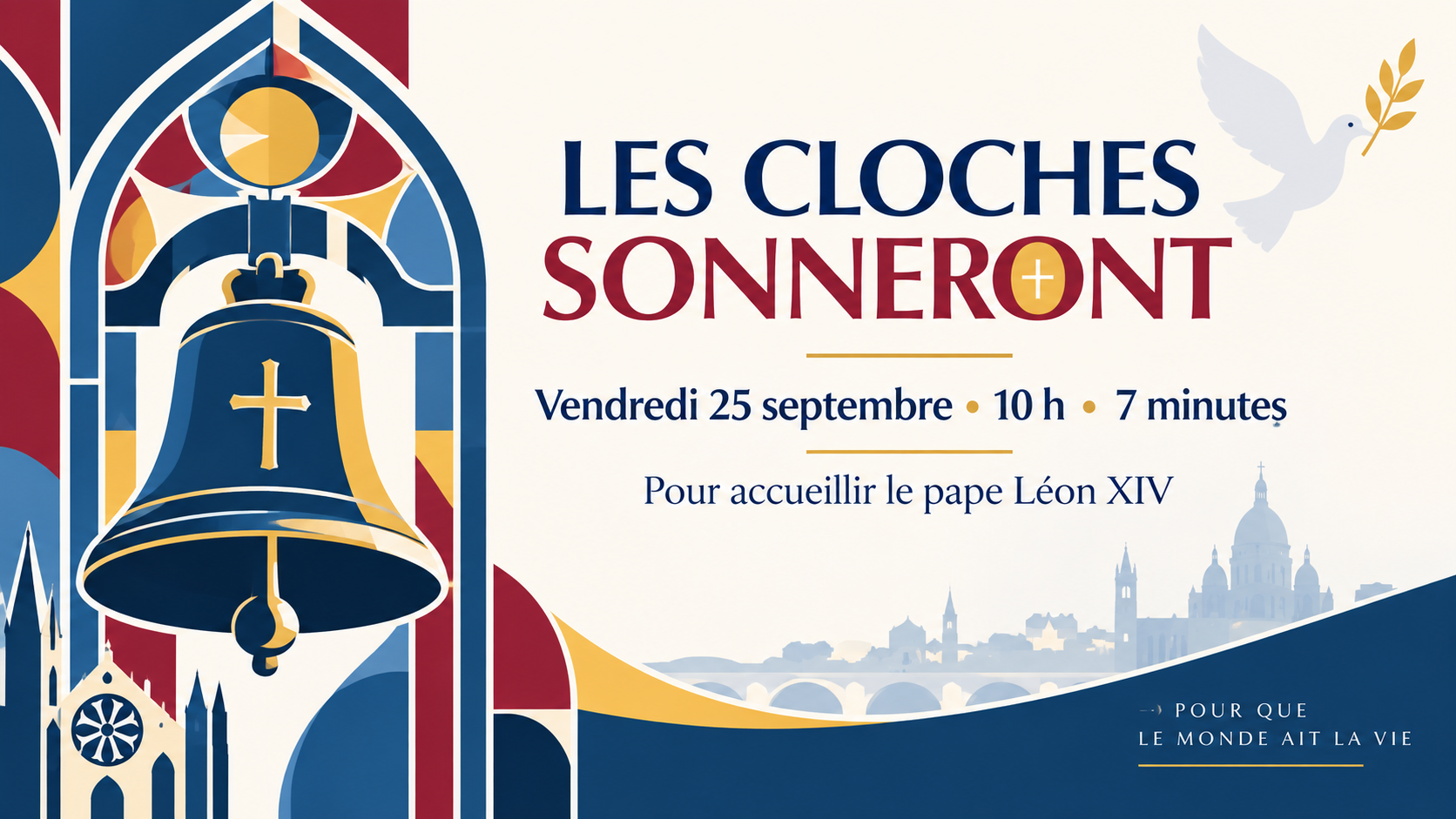 Les cloches accueillent le Saint-Père